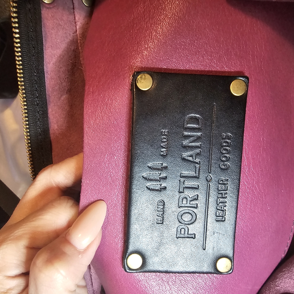 Portland Leather Goods Purple Tote Bag